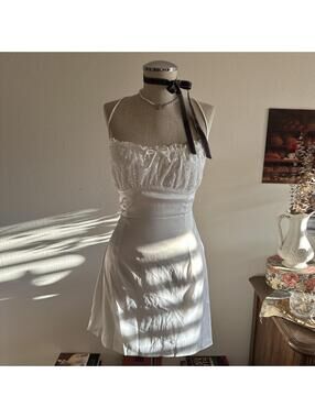 Princess Polly white babydoll dress